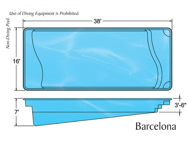 Viking Barcelona In-ground swimming pool installation by Seattle pool builder